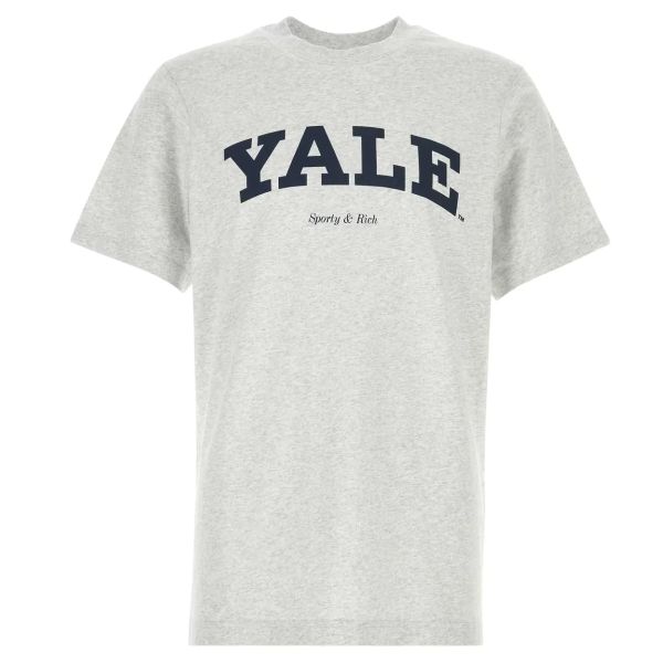 Sporty & Rich Yale Classic T-shirt Grijs