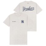 Sporty & Rich Yankees Curve T-shirt Grijs