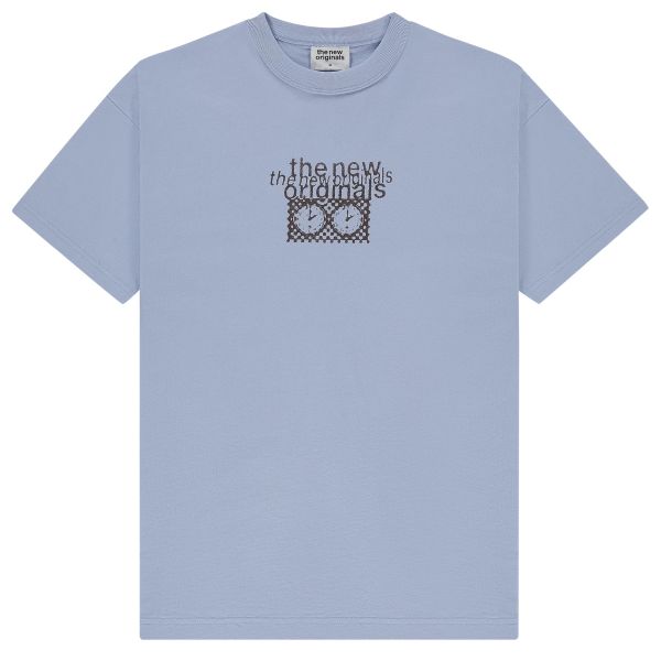 The New Originals Checkmate T-shirt Licht Blauw