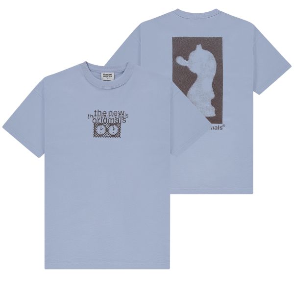 The New Originals Checkmate T-shirt Licht Blauw