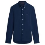 Tommy Hilfiger Knit Pique Feather Overhemd Navy