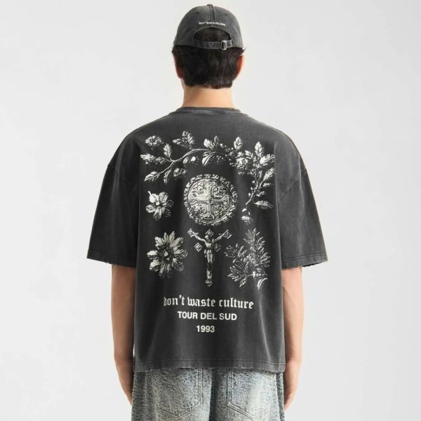 Don’t Waste Culture Olivinne T-shirt Zwart