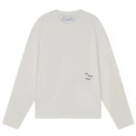 The Savage Report Logo Bar Longsleeve T-shirt Off White