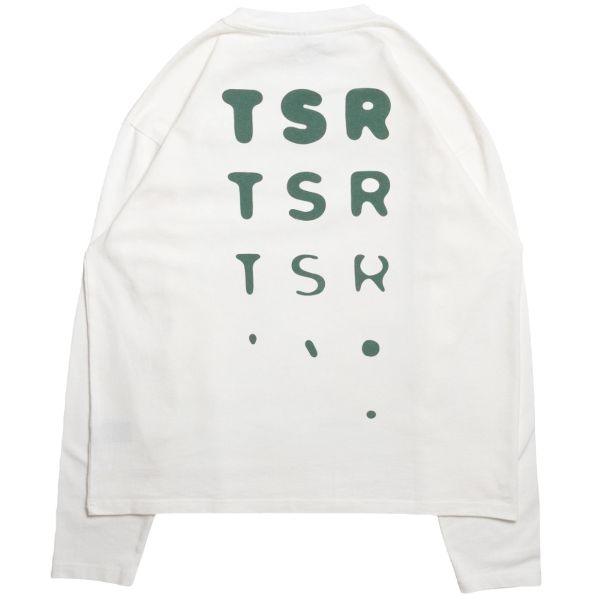 The Savage Report TSR Optic Longsleeve T-shirt Off White/Groen