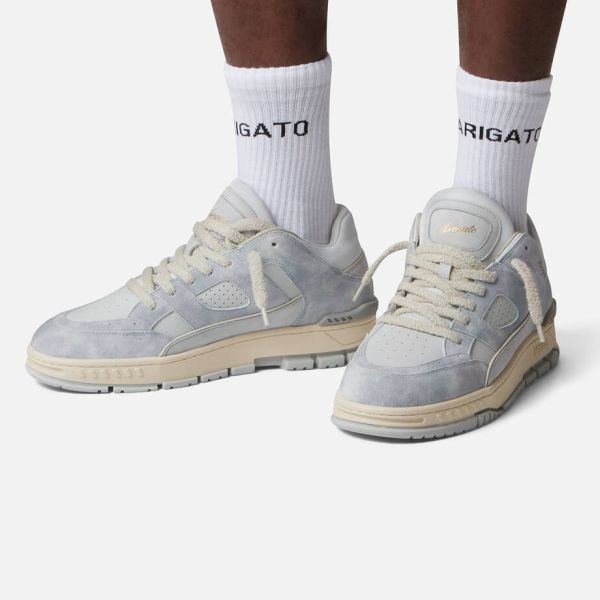 Axel Arigato Area Lo Sneaker Grijs/Licht Blauw