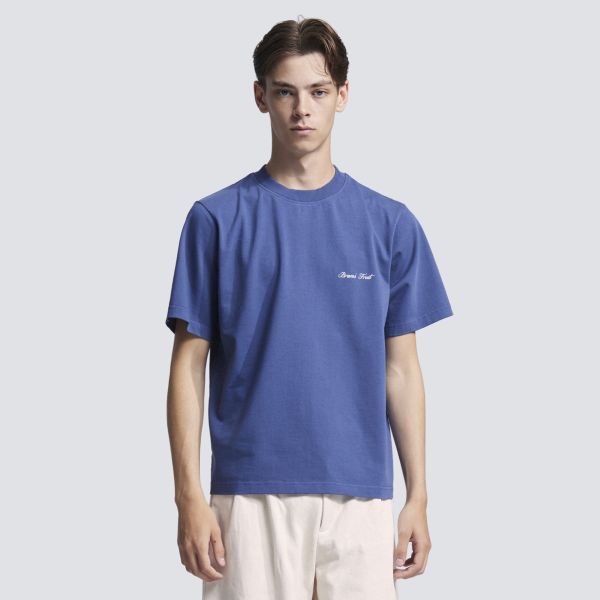 Bram’s Fruit Gardening Label T-shirt Blauw