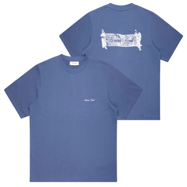 Bram’s Fruit Gardening Label T-shirt Blauw