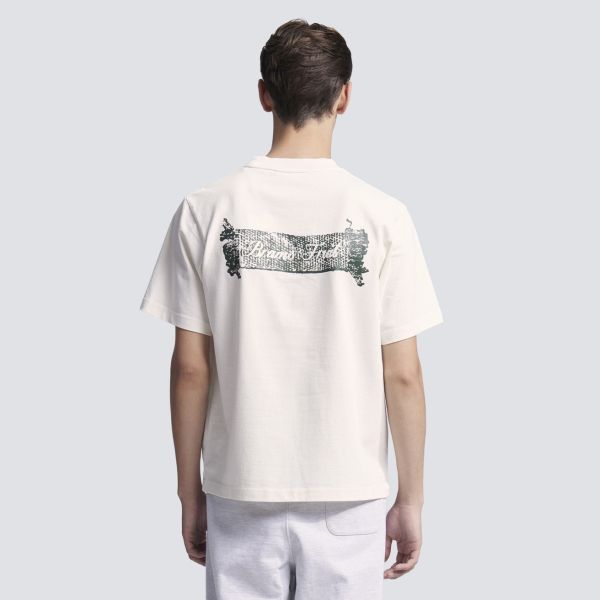 Bram’s Fruit Gardening Label T-shirt Wit