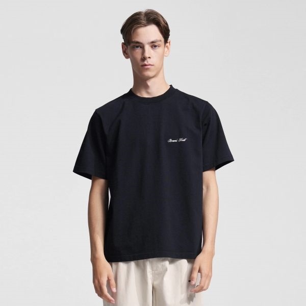 Bram’s Fruit Gardening Label T-shirt Zwart