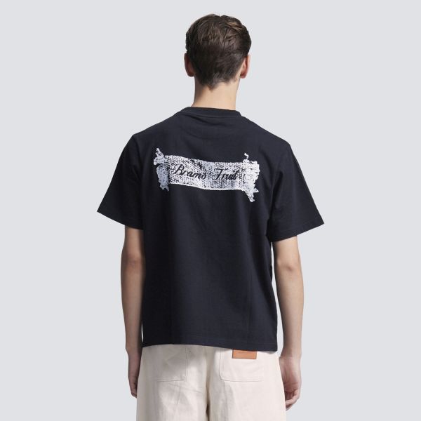 Bram’s Fruit Gardening Label T-shirt Zwart