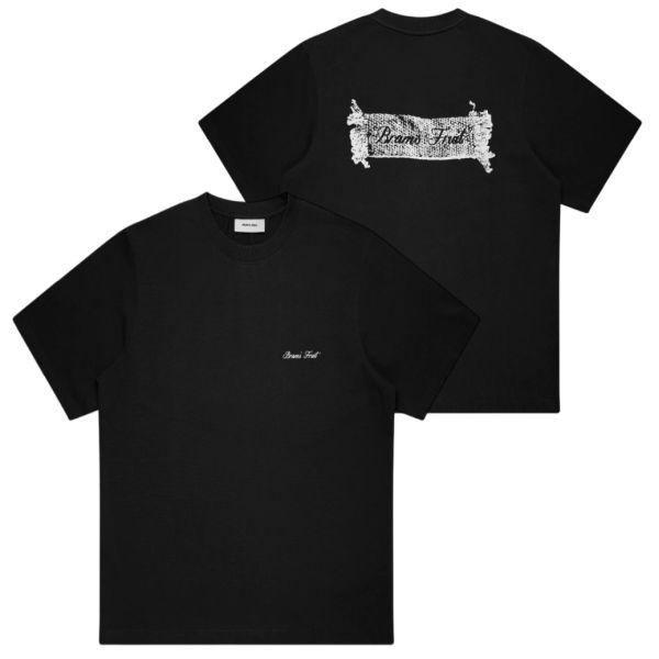 Bram’s Fruit Gardening Label T-shirt Zwart