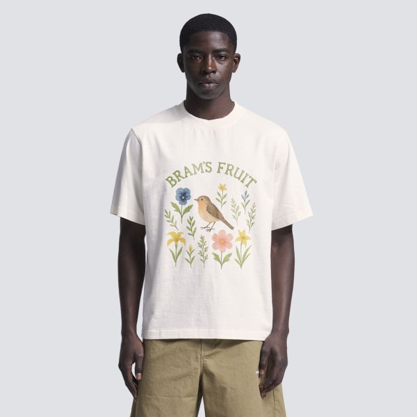 Bram’s Fruit Robin T-shirt Wit