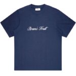 Bram’s Fruit Script Logo T-shirt Navy