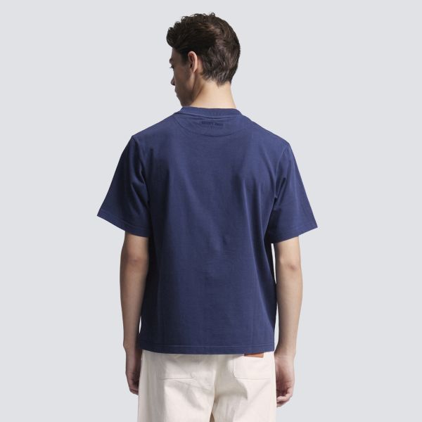 Bram’s Fruit Script Logo T-shirt Navy