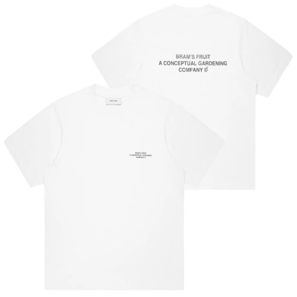 Bram’s Fruit Stamp Inside Out T-shirt Wit