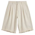 Bram’s Fruit Twill Distressed Korte Broek Beige