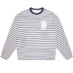 Bram's Fruit Varsity Striped Longsleeve T-shirt Wit/Navy