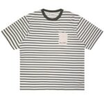 Bram's Fruit Varsity Striped T-shirt Wit/Donker Groen