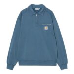 Carhartt WIP Half Zip Detroit Sweater Donker Blauw