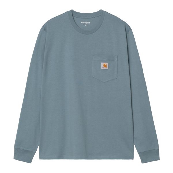Carhartt WIP Pocket Longsleeve T-shirt Blauw