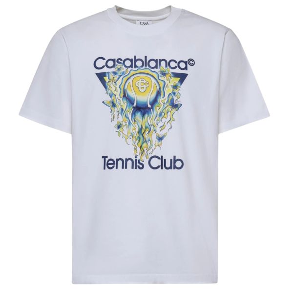 Casablanca Tennis Club Icon T-shirt Wit