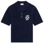 Drôle De Monsieur Maille Monogramme Polo Navy
