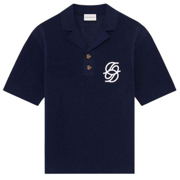 Drôle De Monsieur Maille Monogramme Polo Navy