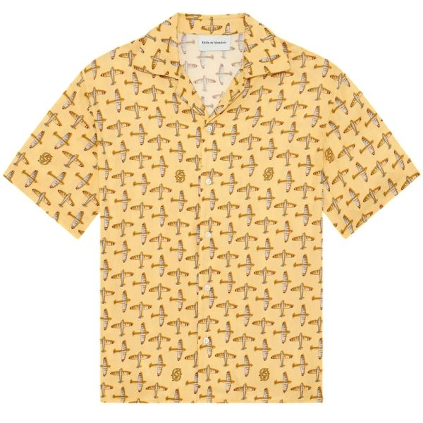 Drôle De Monsieur Skyline Overhemd Geel