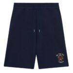 Drôle De Monsieur Slogan Rose Korte Broek Navy