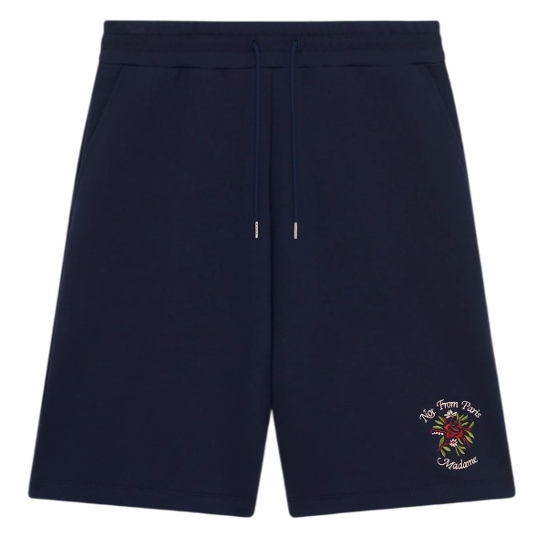 Drôle De Monsieur Slogan Rose Korte Broek Navy