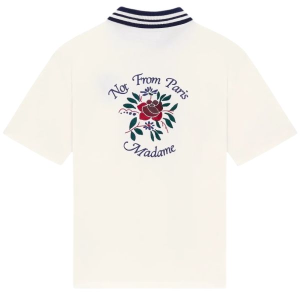 Drôle De Monsieur Slogan Rose Piqué Overhemd Off White