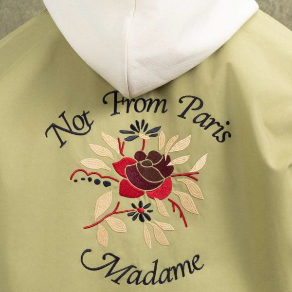 Drôle De Monsieur Slogan Rose Vest Licht Groen