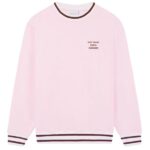 Drôle De Monsieur Slogan Sport Sweater Roze