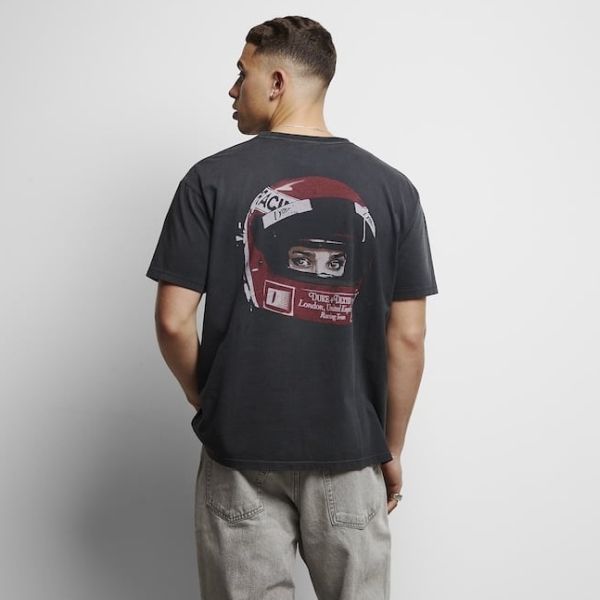 Duke + Dexter Helmet Washed T-shirt Zwart