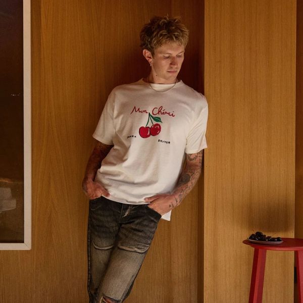 Duke + Dexter Mon Chéri T-shirt Wit