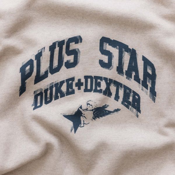 Duke + Dexter Plus Star Sweater Off White