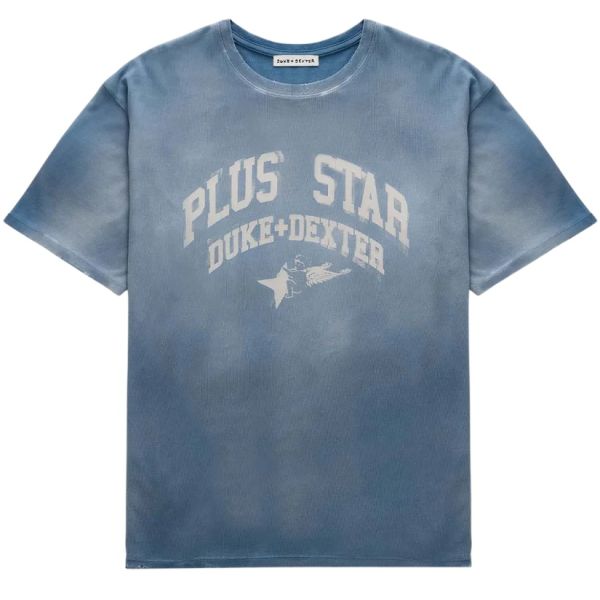 Duke + Dexter Plus Star Washed T-shirt Navy