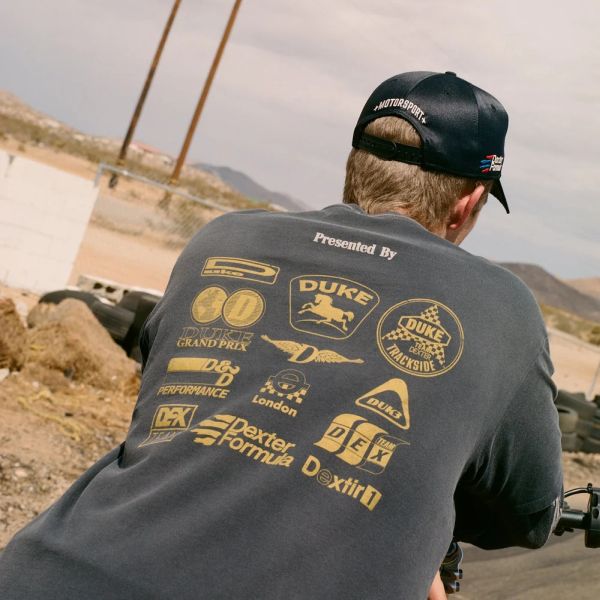 Duke + Dexter Sponsors Washed T-shirt Zwart