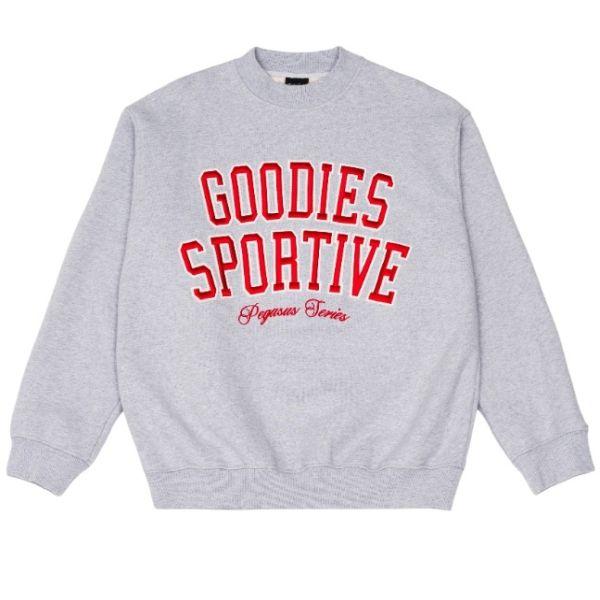 Goodies Sportive Baseball Sweater Grijs