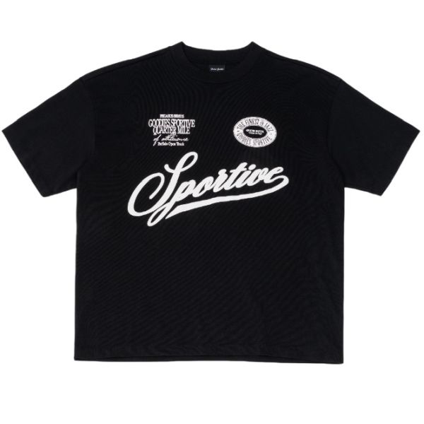 Goodies Sportive Buffalo Open Track T-shirt Zwart