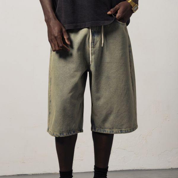 Goodies Sportive Dirty Denim Korte Broek Blauw