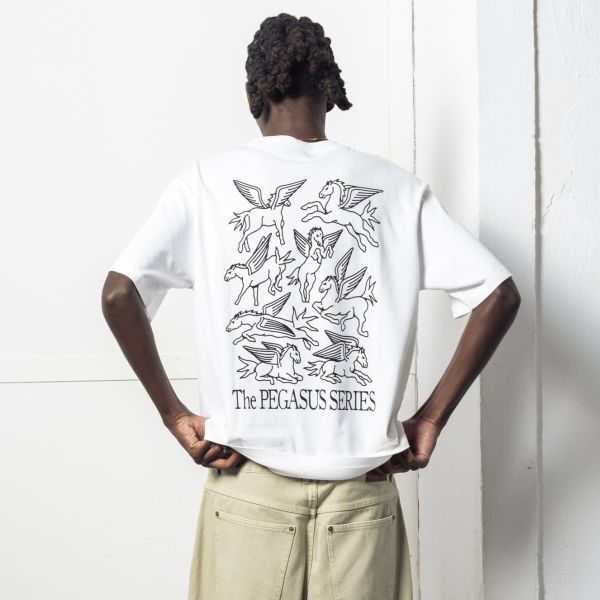 Goodies Sportive Multi Pegasus T-shirt Wit