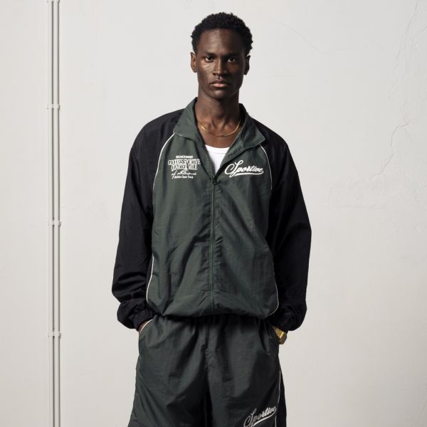 Goodies Sportive Open Tracksuit Jack Donker Groen/Zwart