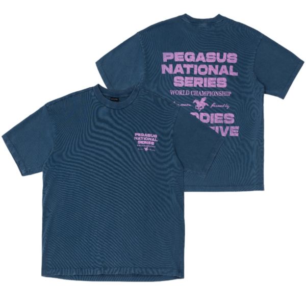 Goodies Sportive Pegasus Series T-shirt Donker Blauw