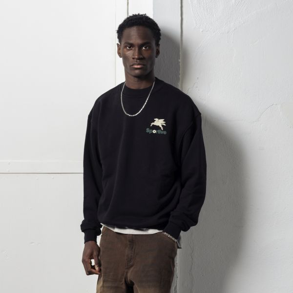 Goodies Sportive Pegasus Sweater Zwart