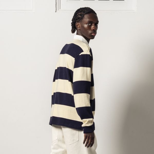 Goodies Sportive Rich Kid Premium Longsleeve Polo Off White/Navy