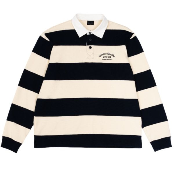 Goodies Sportive Rich Kid Premium Longsleeve Polo Off White/Navy