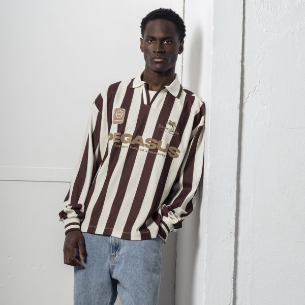 Goodies Sportive Vintage Football T-shirt Off White/Bruin