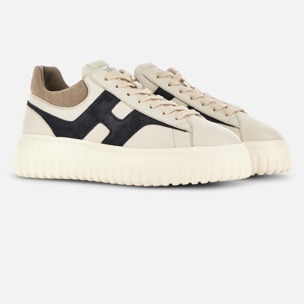 Hogan H-Stripes Sneaker Beige/Navy