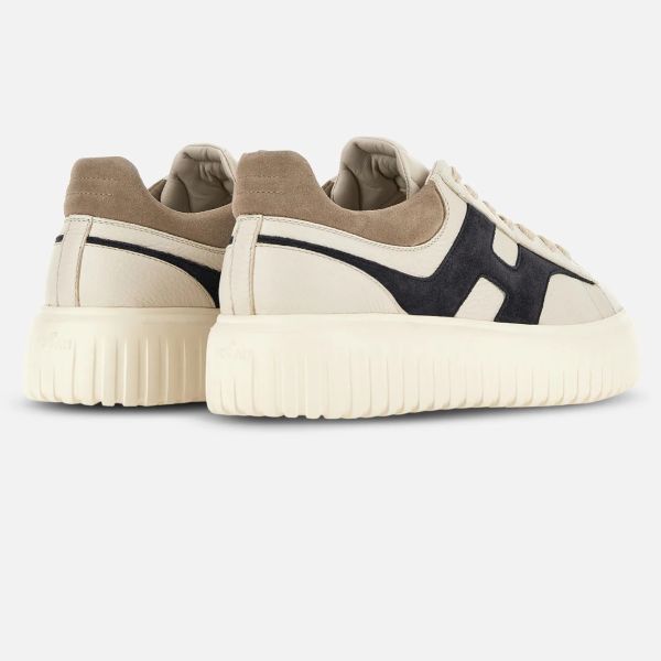 Hogan H-Stripes Sneaker Beige/Navy